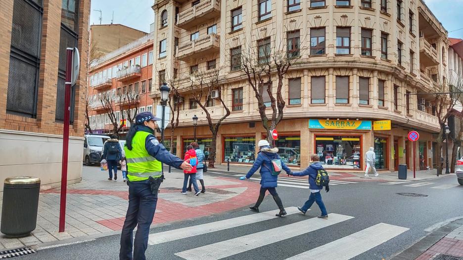 Paso de peatones en Albacete