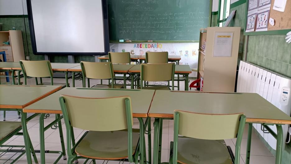 Un aula en un centro público escolar de Almería.
EUROPA PRESS
25/4/2024