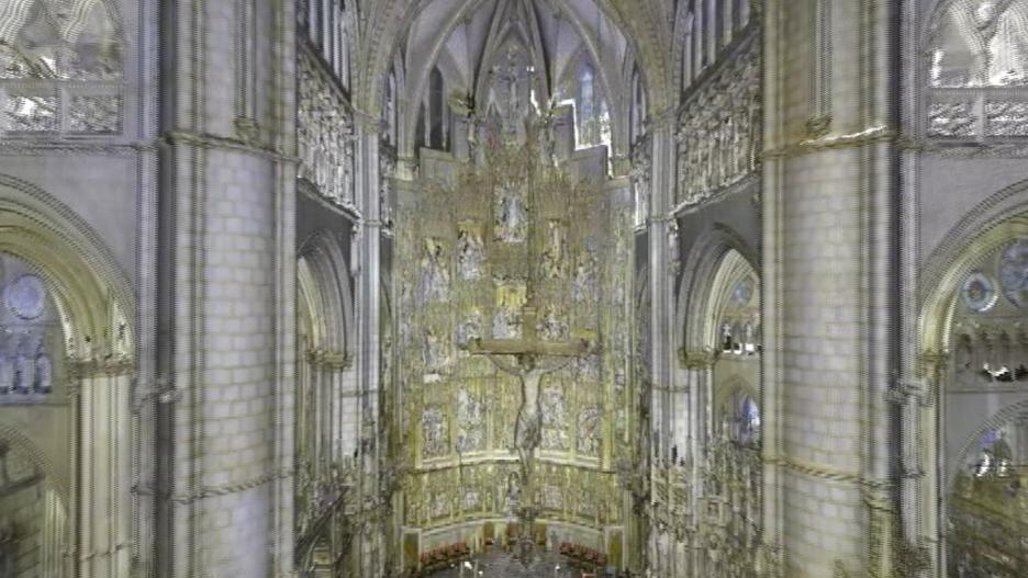 Una de las imágenes que ofrece el escáner que mapea la Catedral de Toledo
