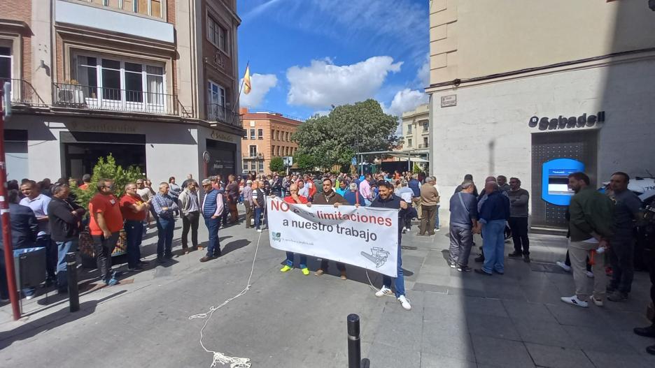 Imagen de la concentración convocada este miércoles por APAG en Guadalajara