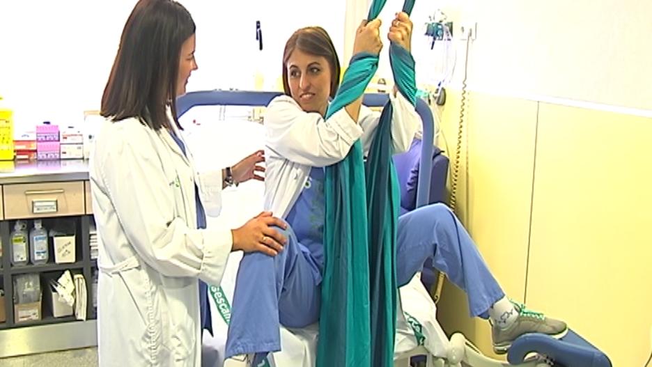 Imagen de una de las opciones que se da a las pacientes durante el parto