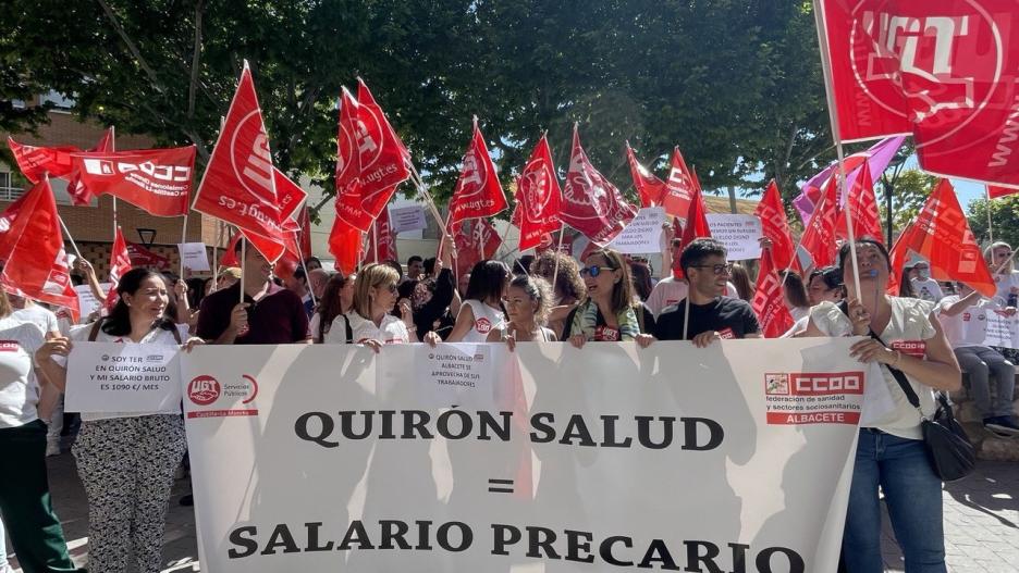 "Contundente" respuesta de la plantilla del Hospital Quirón Salud de Albacete a la huelga convocada por los sindicatos