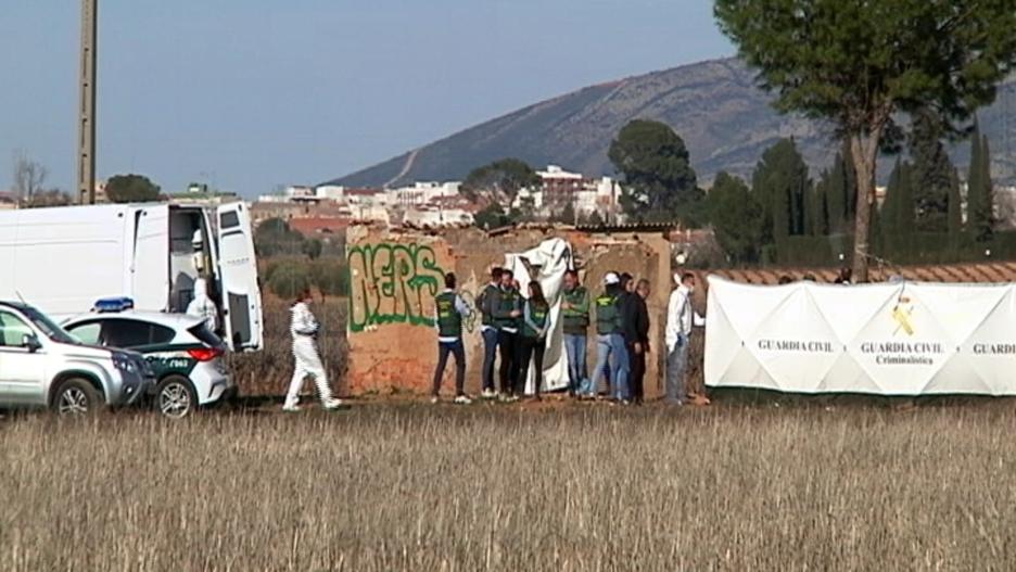 Registro de una de las fincas durante la búsqueda de los restos del empresario Juan Miguel Isla