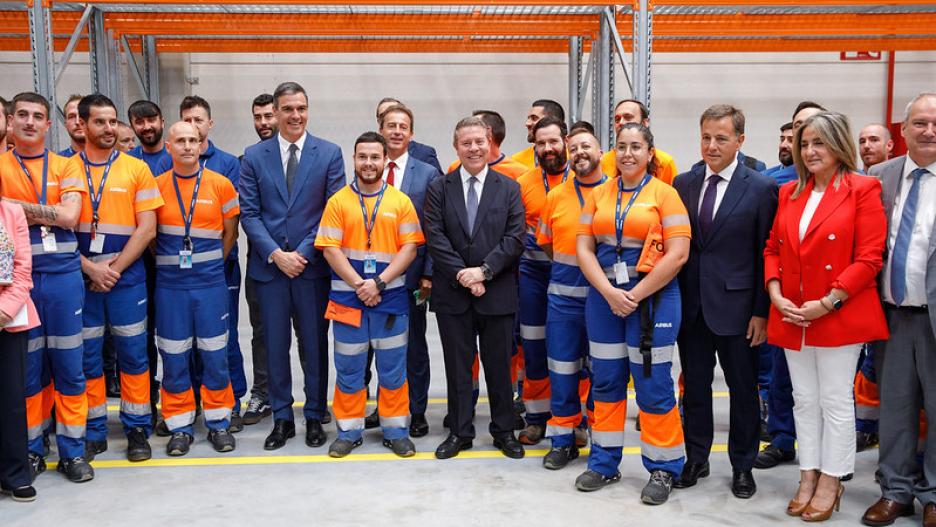 Inauguración de la nueva planta de Airbus en Albacete.
