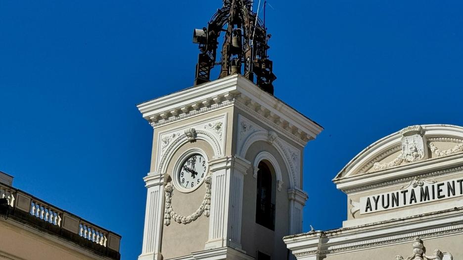 Torre del campanario del ayuntamiento de Guadalajara