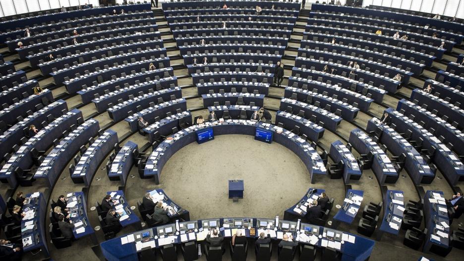 Pleno del Parlamento Europeo en Estrasburgo (Francia)