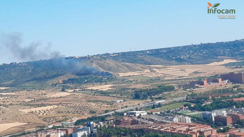 Incendio forestal en el término municipal de Guadalajara capital