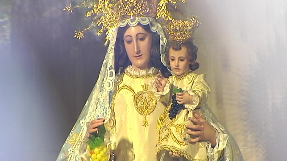 Imagen de la patrona de Tomelloso, la Virgen de las Viñas, sin la medalla