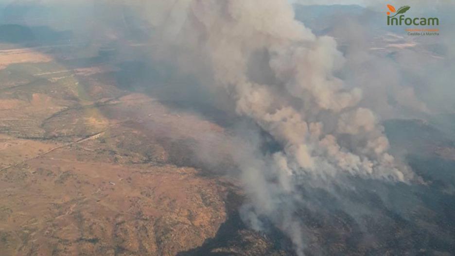 Incendio en La Estrella (Toledo) 06/08/2024