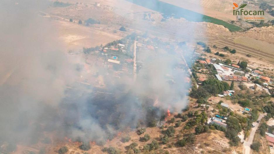 Declarado un incendio en Las Herencias (Toledo)