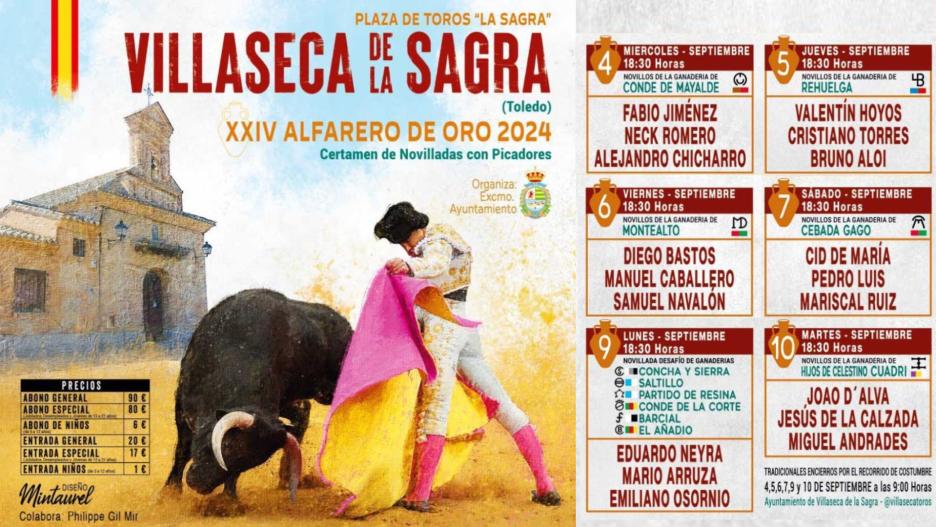 Alfarero de Oro de Villaseca de la Sagra 2024 en PlayToros.es