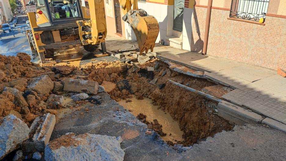 Nueva rotura de una tubería en Puertollano.