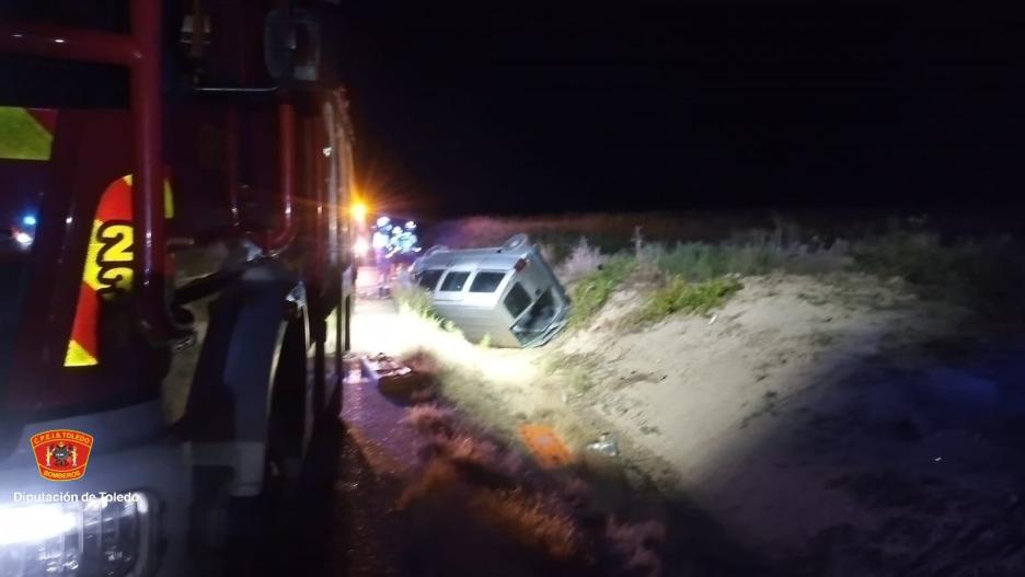 Heridos un hombre y una niña de 9 años en un accidente de tráfico en Portillo de Toledo.