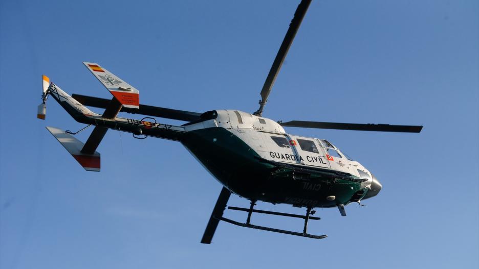 Un helicóptero de la Guardia Civil