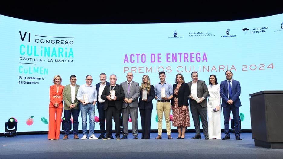 Todos los premiados en el Congreso Culinaria.