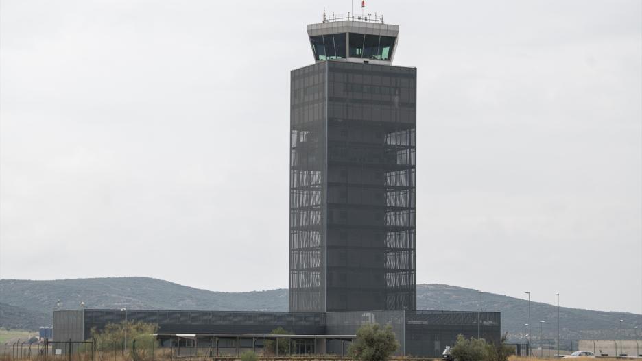 Torre de control del aeropuerto de Ciudad Real.