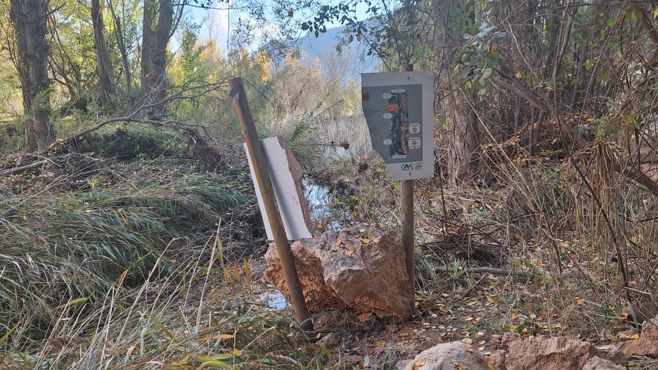 Daños en el Monumento Natural de las Chorreras del Cabriel