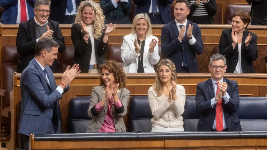 Aplauso en el Congreso de los Diputados tras la aprobación del paquete fiscal