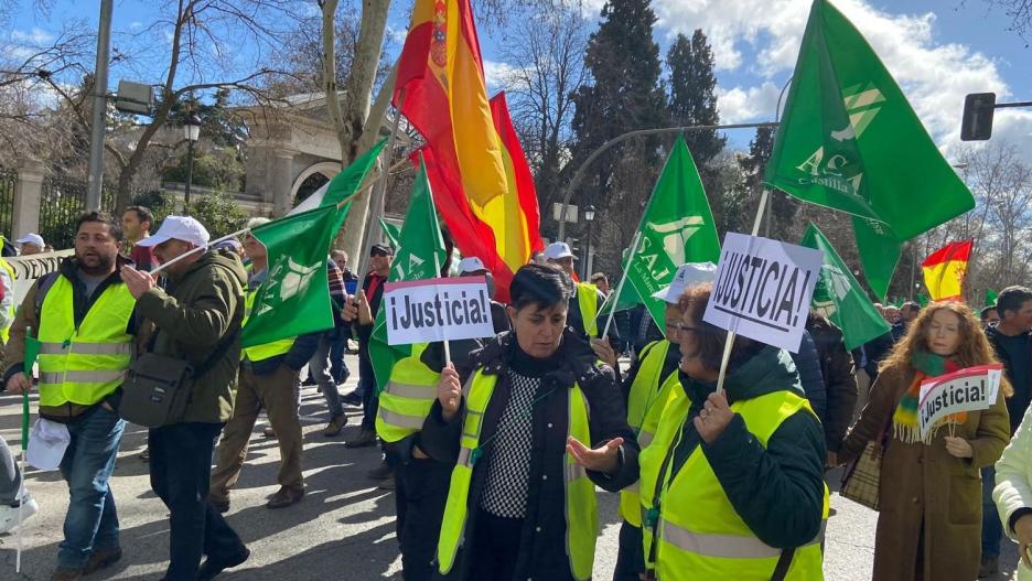 Imagen de archivo de una manifestación de agricultores en Toledo