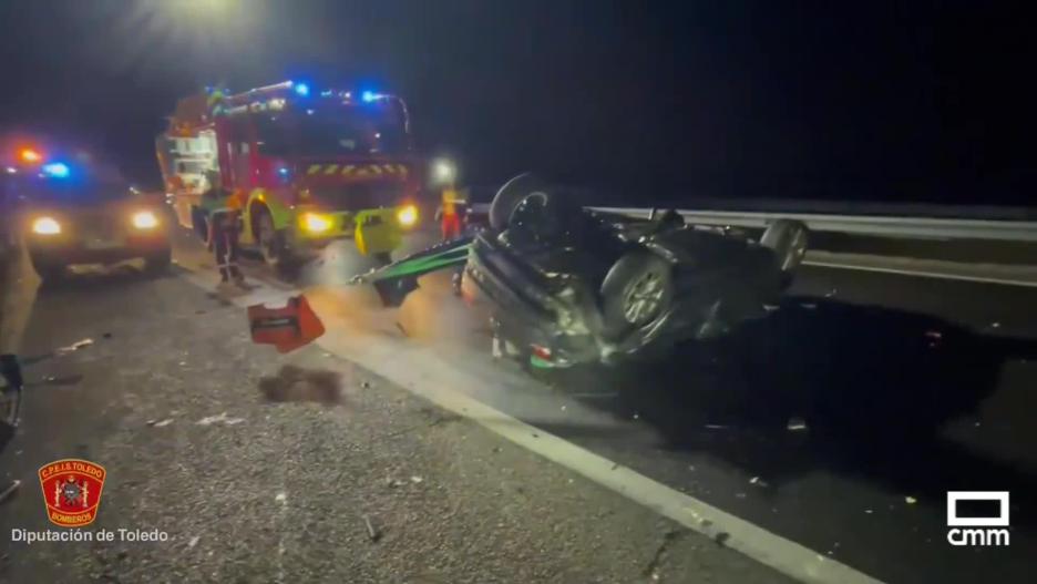 Accidente de tráfico en Olías del Rey.