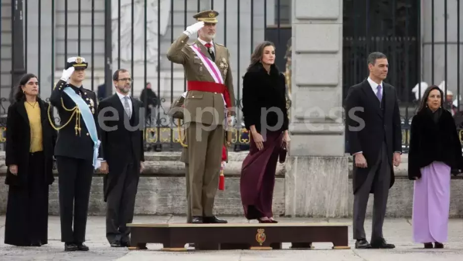 Los reyes han presidido la ceremonia de la Pascua Militar en el Palacio Real