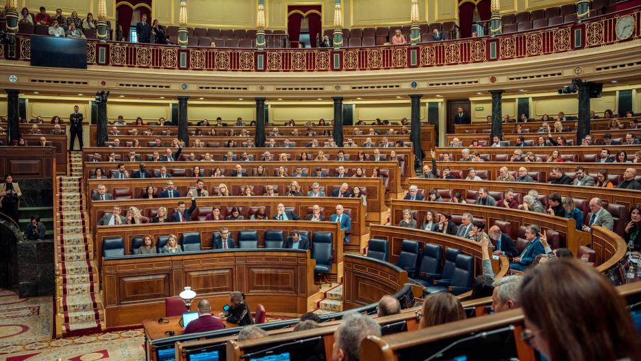 Vista general de una sesión plenaria en el Congreso de los Diputados.