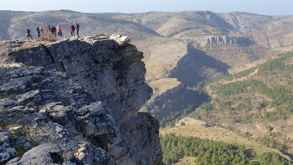 Pinares de montaña, con tilos, fresnos, acebos o tejos, es hábitat de águilas reales, alimoche o buitre leonado, además de ser un enclave propicio para cabras montesas, ciervos, gamos, jabalíes o corzos