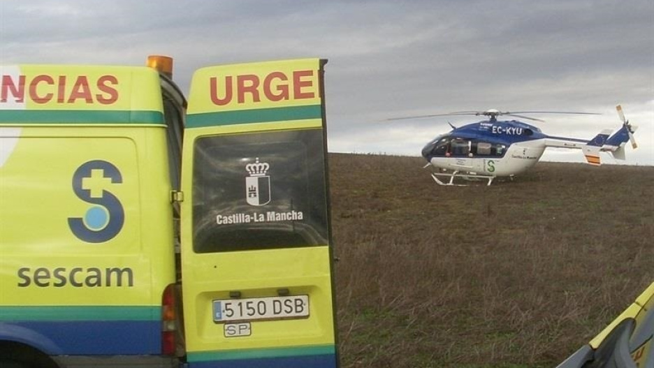 (Foto de ARCHIVO)
Helicóptero medicalizado del SESCAM