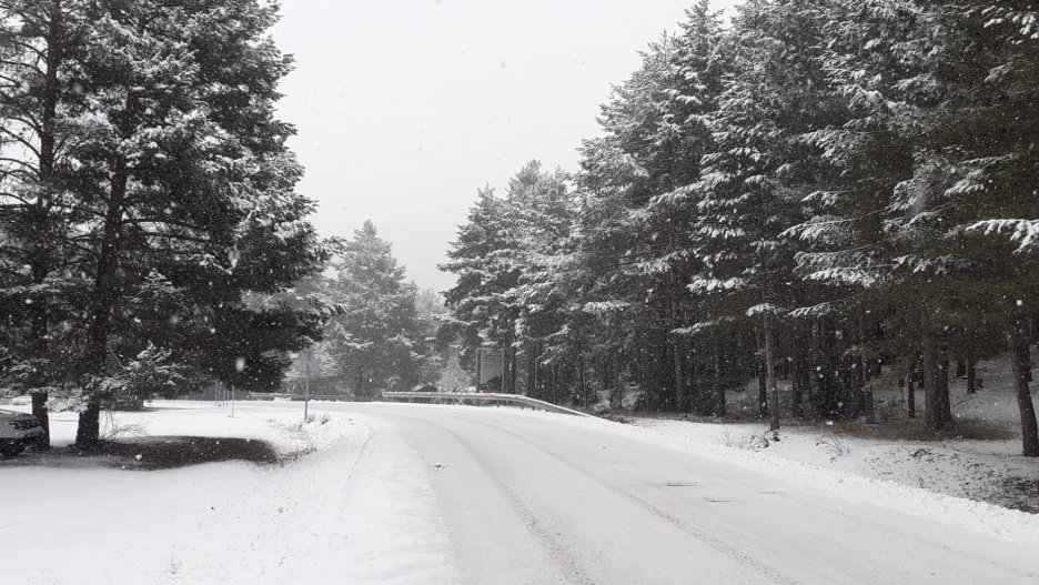 Nieve en Cuenca este domingo.