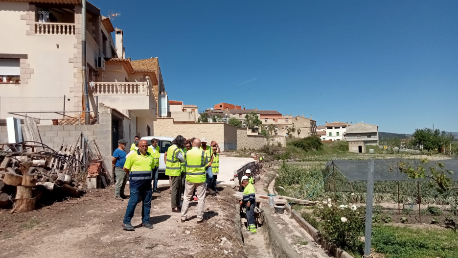La secretaria de Estado de Agricultura y Alimentación, Begoña García, que visita varias actuaciones de recuperación y reconstrucción en el término municipal de Letur (Albacete) tras los daños causados por la Dana.