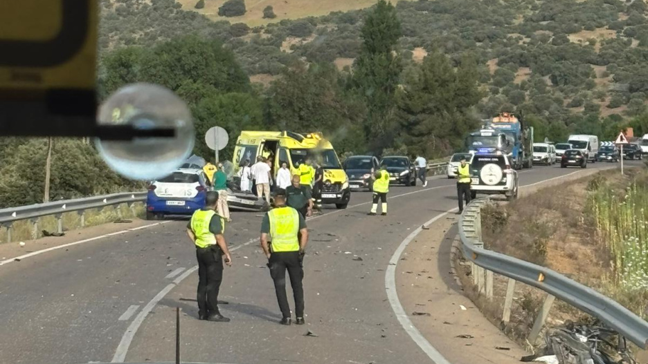 Imagen del accidente de tráfico ocurrido este 30 de mayo de 2025