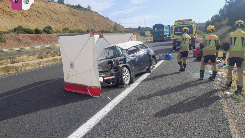 El accidente ha ocurrido en Minglanilla.
