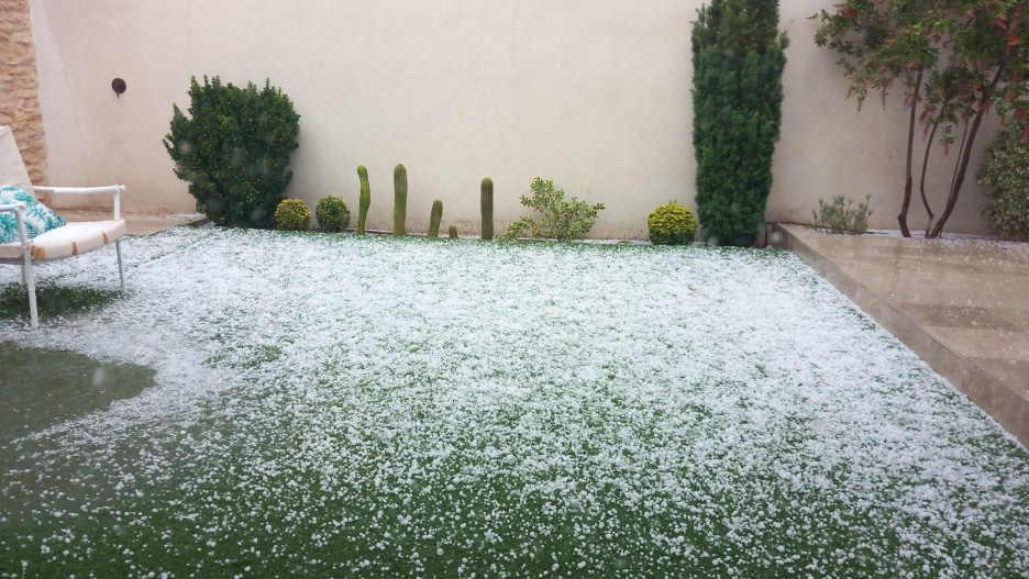 Granizada en Argamasilla de Alba (Ciudad Real), 03/06/2025
