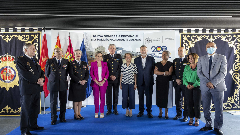 Aina Calvo ha presidido la inauguración de la comisaría provincial de policía de Cuenca