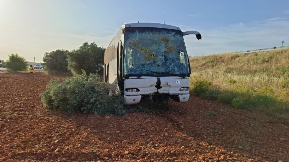 Autobús escolar siniestrado