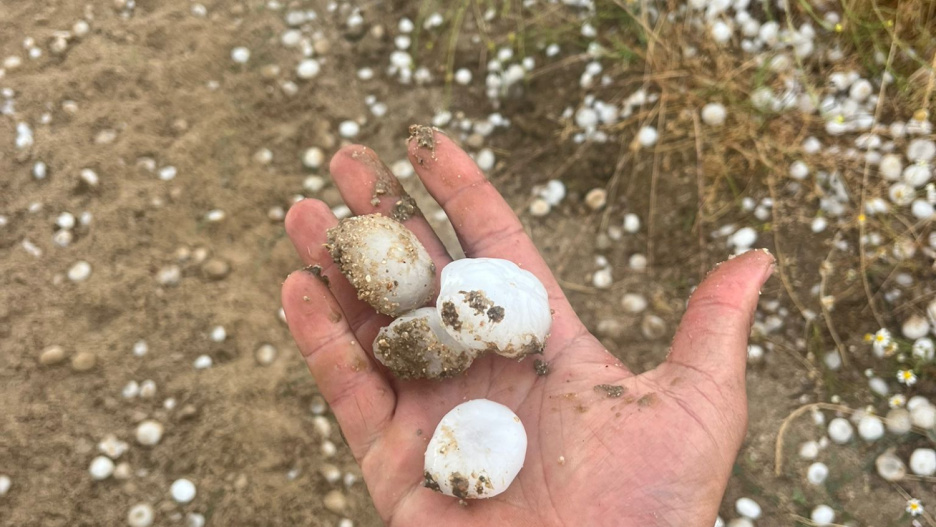 Granizo caído en la provincia de Toledo.