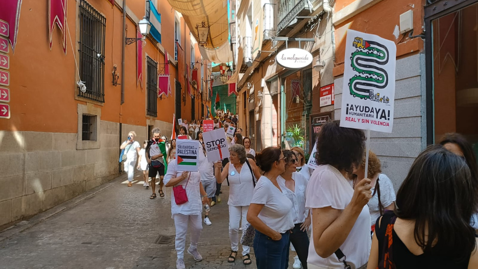 Manifestación en Toledo para pedir el cese de la guerra en Gaza