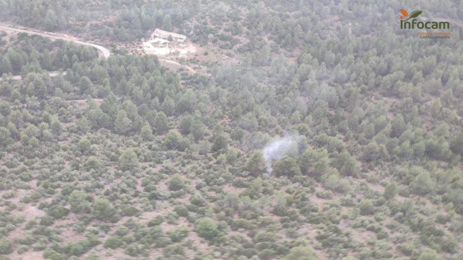 El incendio forestal quedó controlado este jueves.