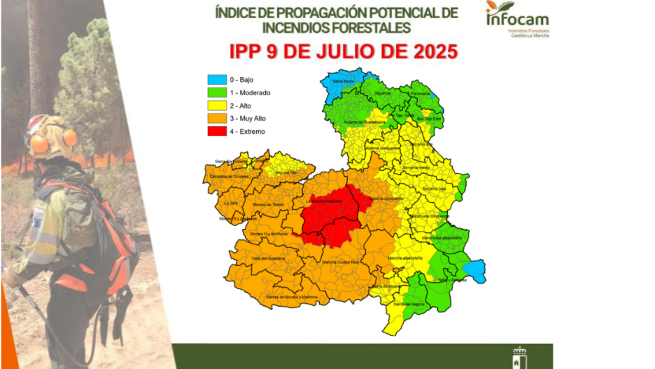 Índice de Propagación Potencial de incendios forestales