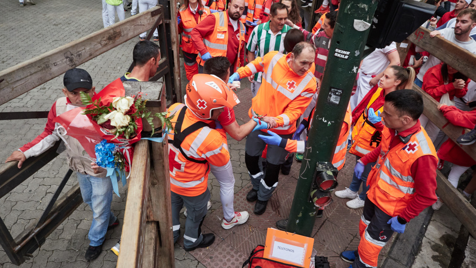Una persona herida durante las Fiestas de San Fermín