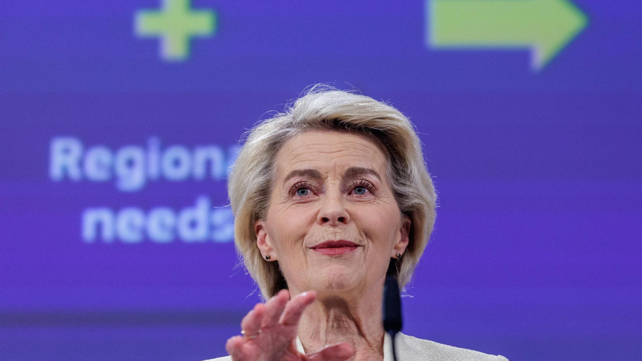 La presidenta de la Comisión Europea, Ursula von der Leyen