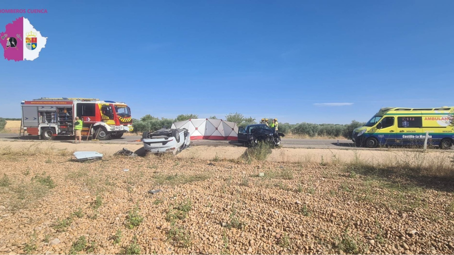 Accidente de tráfico de Sisante.

REMITIDA / HANDOUT por BOMBEROS
Fotografía remitida a medios de comunicación exclusivamente para ilustrar la noticia a la que hace referencia la imagen, y citando la procedencia de la imagen en la firma
28/7/2025