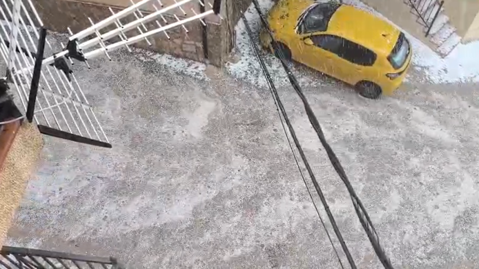 Granizada en La Vegallera, Molinicos, Albacete, 01-08-25