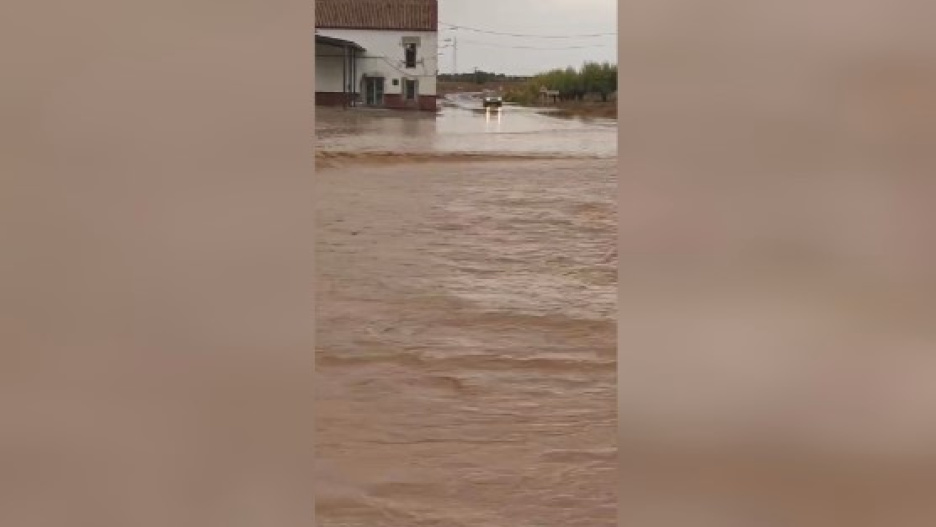 Imagen de cómo quedó una de las partes del municipio tras el paso de la tormenta de este martes