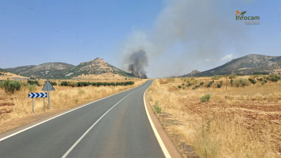 Incendio en Aldea del Rey (Ciudad Real), 13 de agosto
