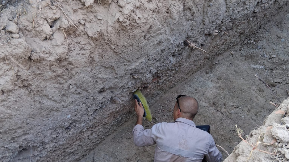 Trabajos de búsqueda y exhumación de los restos de dos represaliados de la Guerra Civil en Mesegar de Tajo (Toledo)