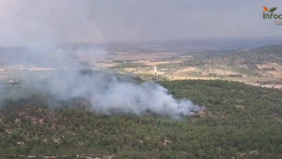 Incendio que se acaba en Alcadozo, Albacete