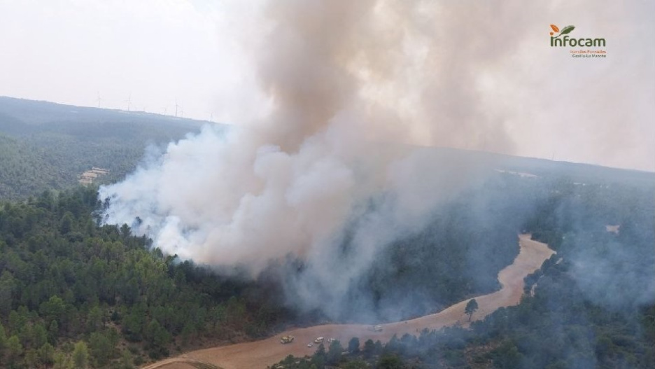 Incendio en Enguídanos (Cuenca)

REMITIDA / HANDOUT por INFOCAM
Fotografía remitida a medios de comunicación exclusivamente para ilustrar la noticia a la que hace referencia la imagen, y citando la procedencia de la imagen en la firma
19/8/2025