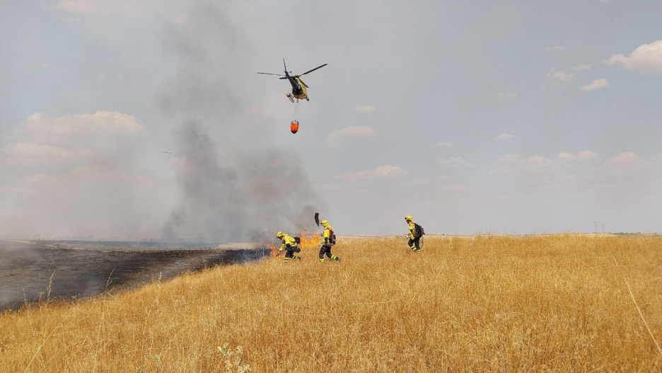 El incendio en Las Ventas de Retamosa desciende a nivel 0 y se restablece el tráfico en la TO-1838