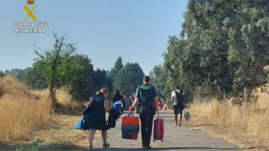 Guardia Civil auxilia pasajeros
